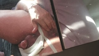 SEXY DILF of Cory Bernstein Jockstrap plays w Ass