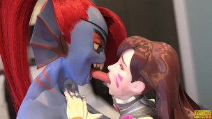Deep Kissing – Undyne & D.va – Ayasz